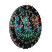 kerstlichten dartbord (Voorkant Links)