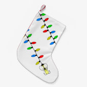 Kerstlichten met bijen kleine kerstsok (Voorkant (Hangend))