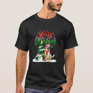 Kerstlichten Pyjama Matching Duitse Herdershond S T-shirt