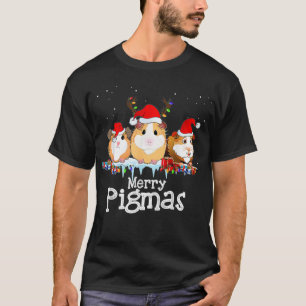 Kerstlichterij met cavia's  t-shirt