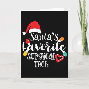 Kerstlichtjes Favoriete Operatie Tech van Kerstman Kaart