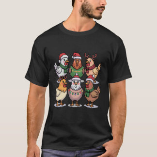 Kerstlichtjes Kip Kerstman Grappige Kerstboom voor T-shirt