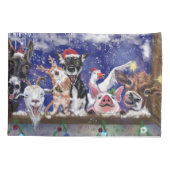 Kerstlied - Dierenfeest Kussensloop (Achterkant)