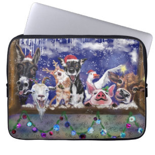 Kerstlied - Dierenfeest Laptop Sleeve