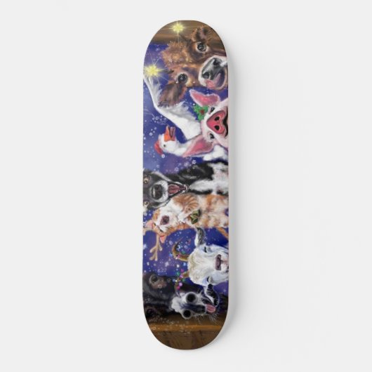 Kerstlied - Dierenfeest Skateboard (Voorkant)