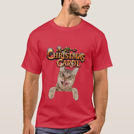 kerstlied grappig t-shirt (Voorkant)