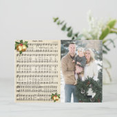 Kerstlied Jingle Bells Foto Feestdagenkaart (Staand voorkant)