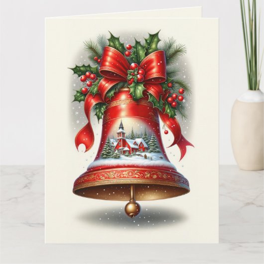 Kerstlied Klok Kaart (Voorkant)