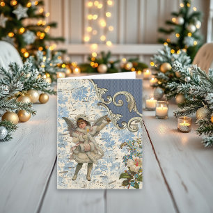 Kerstlied over engel Tijd van het jaar is prachtig Feestdagen Kaart