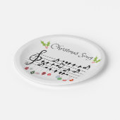 kerstlied papieren bordje (Gekanteld)