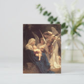 Kerstlied van de engelen Kerstman Feestdagenkaart (Staand voorkant)