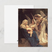 Kerstlied van de engelen Kerstman Feestdagenkaart (Voorkant / Achterkant)