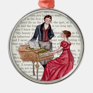 Kerstliederen in Pemberley Metalen Ornament