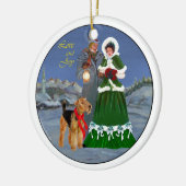 Kerstliederen Keramisch Ornament (Links)