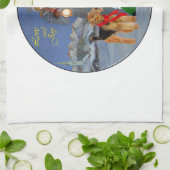 Kerstliederen Theedoek (Gevouwen)