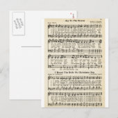 Kerstliederen: Vreugde aan de Wereld Feestdagenkaart (Voorkant / Achterkant)