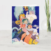 Kerstliedjes Feestdagen Kaart (Voorkant)