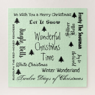 Kerstliedjes Holiday Moeilijke puzzel