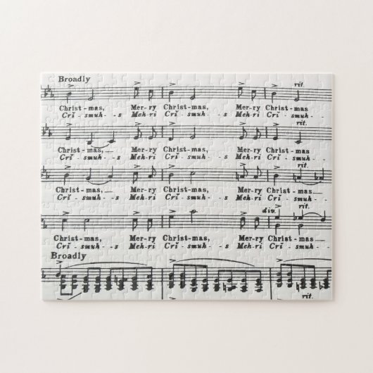 kerstliedjes legpuzzel (Horizontaal)