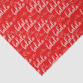 Kerstliedjes Rood Tissuepapier (Detail)