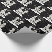 Kerstliedjes zingen cadeaupapier (Hoek)