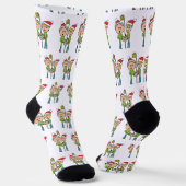 Kerstliedjes zingen sokken (Gebogen)