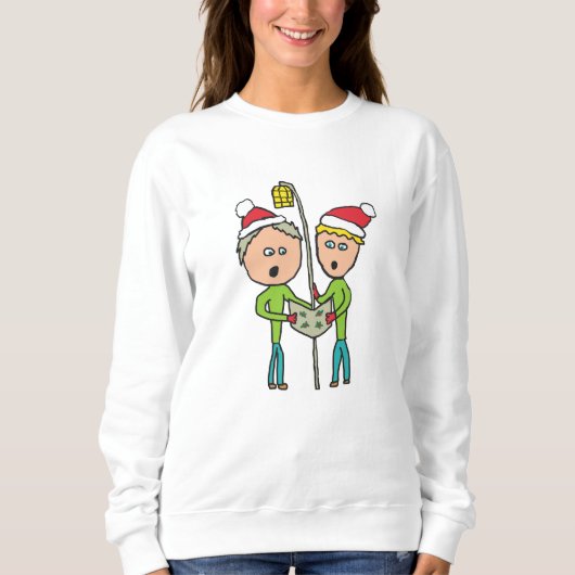 Kerstliedjes zingen trui (Voorkant)