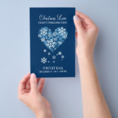 Kerstliefdadigheidsevenement flyer (Hand)