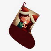 Kerstliefde 2 grote kerstsok (Voorkant (Hangend))