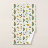 Kerstliefde en vreugde bad handdoek (Handdoek)