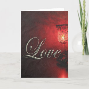 Kerstliefde Feestdagen Kandlelight Soft Glow mas Kaart