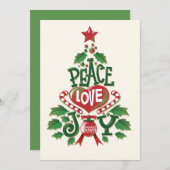 Kerstliefde Feestdagenkaart (Voorkant / Achterkant)