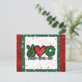 Kerstliefde Joy Briefkaart (Staand voorkant)