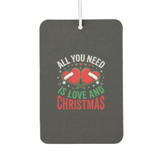 Kerstliefde Kerstman Hoed Typografie Luchtverfrisser