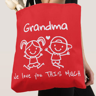Kerstliefde Oma Leuk Grafisch Cadeau Draagtas