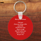 kerstliefde sleutelhanger (Voorkant)