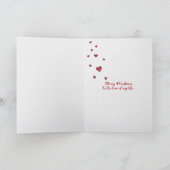 Kerstliefde snoepriethart kaart (Binnen)