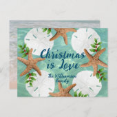 kerstliefhebber met Zee Groen Briefkaart (Voorkant / Achterkant)