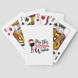 Kerstlijnen Abstract Merchandise Pokerkaarten