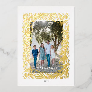 kerstLijst Folie Feestdagenkaart