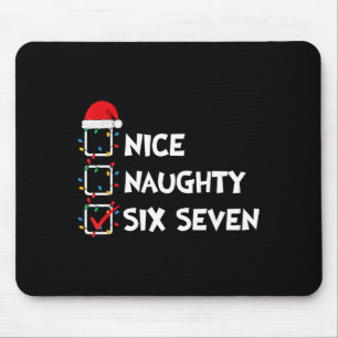 Kerstlijst Leuk Stout Zes Zeven Meme 67 6 7 Muismat