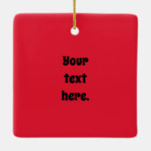 kerstlijstversiering Humor Keramisch Ornament (Achterkant)