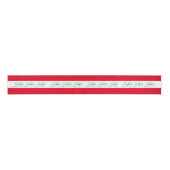 Kerstlint & Ho Ho Ho Stripe Rood/Groen snoep Grosgrain Lint (Voorkant)