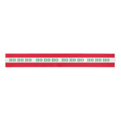Kerstlint & Ho Ho Ho Stripe Rood/Groen snoep Grosgrain Lint (Voorkant)