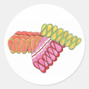 Kerstlint Snoep Snoepjes Holiday Stickers
