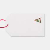 Kerstlintboom Cadeaulabel (Achterkant Horizontaal)