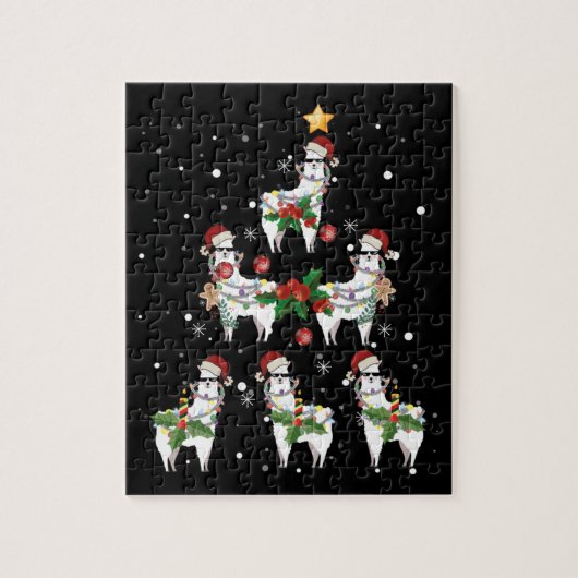 Kerstllama Legpuzzel (Verticaal)