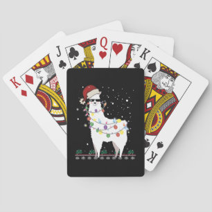 Kerstllama Pokerkaarten
