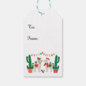 Kerstllamas Cadeaulabel (Achterkant)