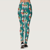 Kerstllamas Leggings (Achterkant)